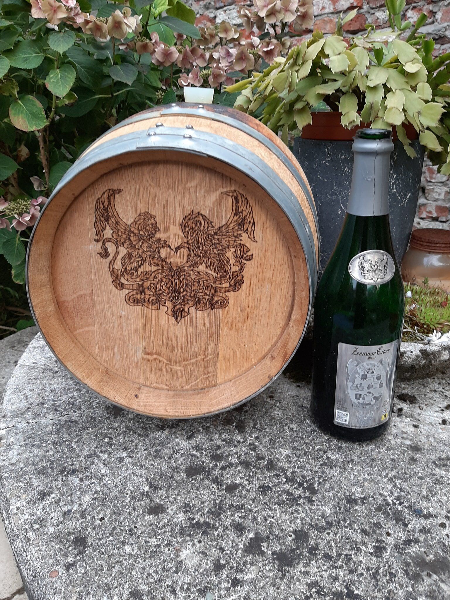 Kastanje houten vat Cider 20 Liter - Afbeelding 2