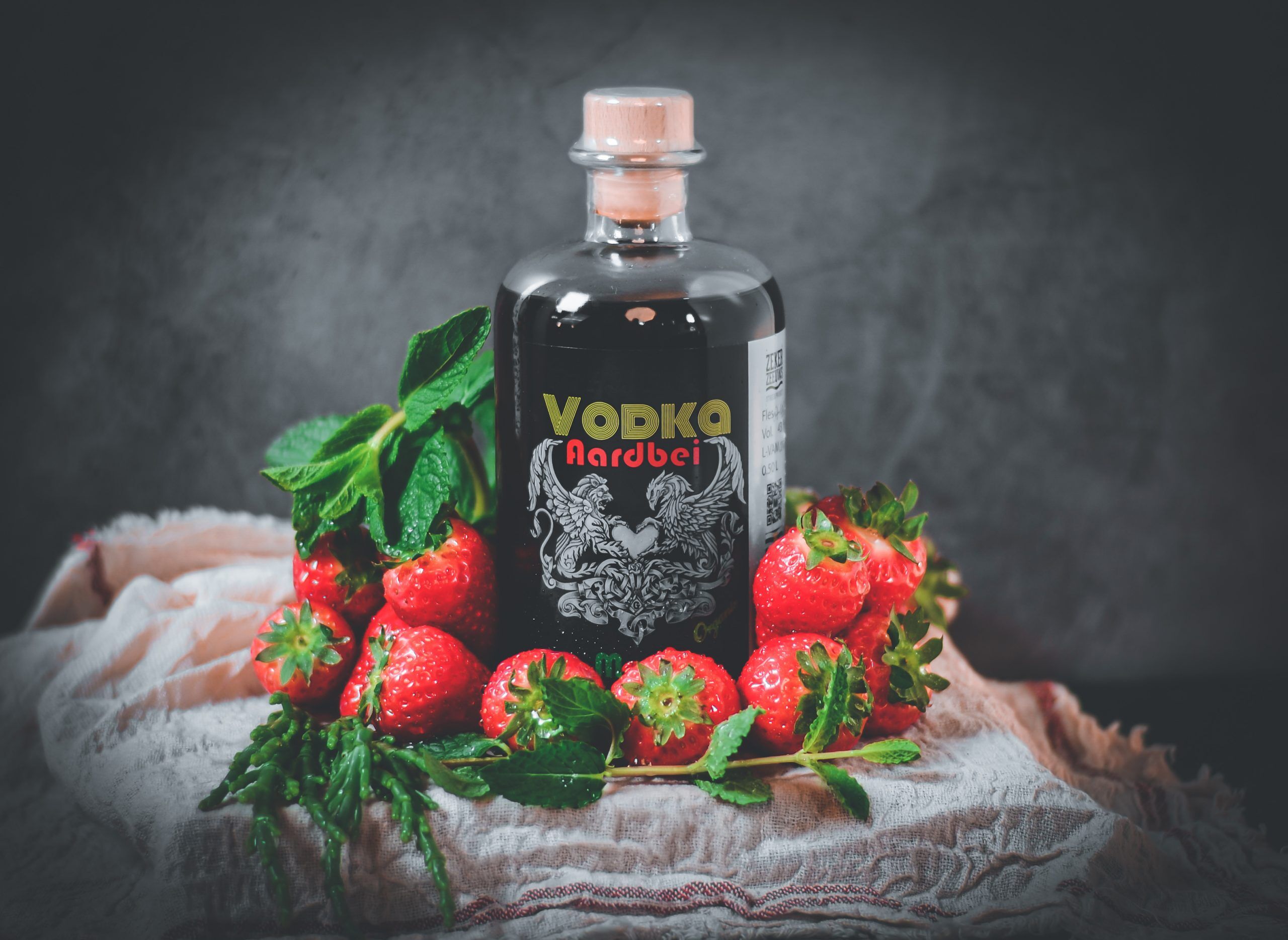 Vodka Aardbei Munt Organic 0,50L